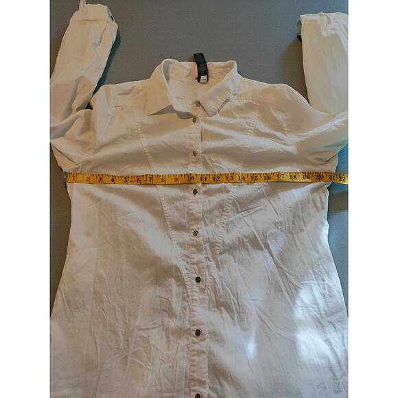 Black Label by Chico's White Long Sleeve Button-Up Blouse, 1 - Picture 6 of 7